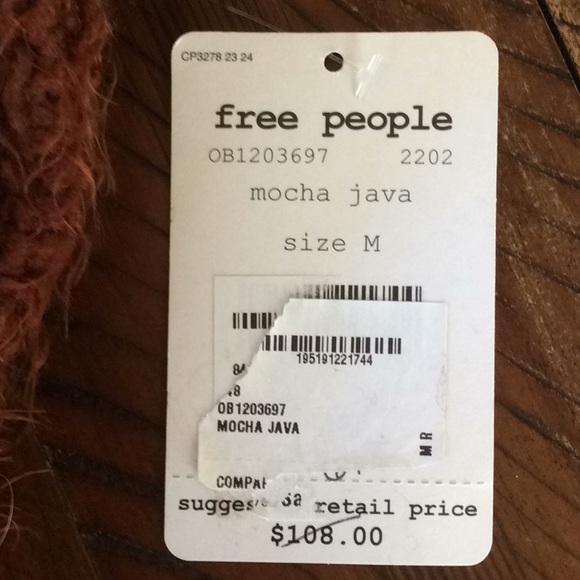 Free People Sweater Icing Pullover V Neck NEW - Picture 3 of 5